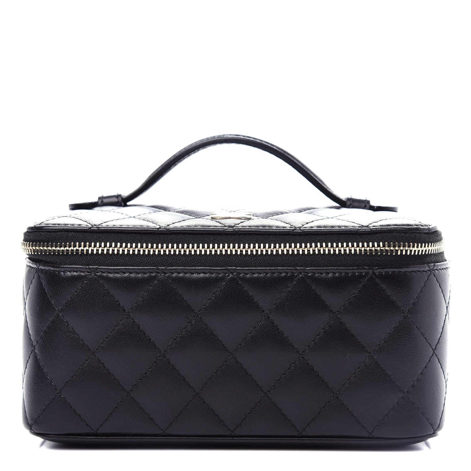 Chanel Lambskin Quilted Jewelry Case Black 1 of 9