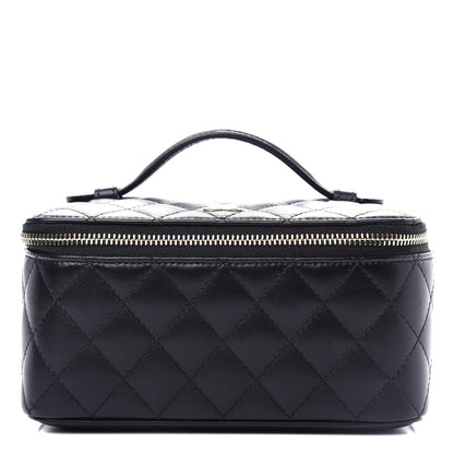 Chanel Lambskin Quilted Jewelry Case Black 1 of 9