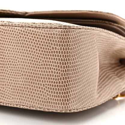 Chanel Lizard Small Double Flap Beige 10 of 10