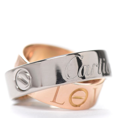 Cartier 18K White Pink Gold 5.5mm Astro LOVE Ring 47 4 8 of 8