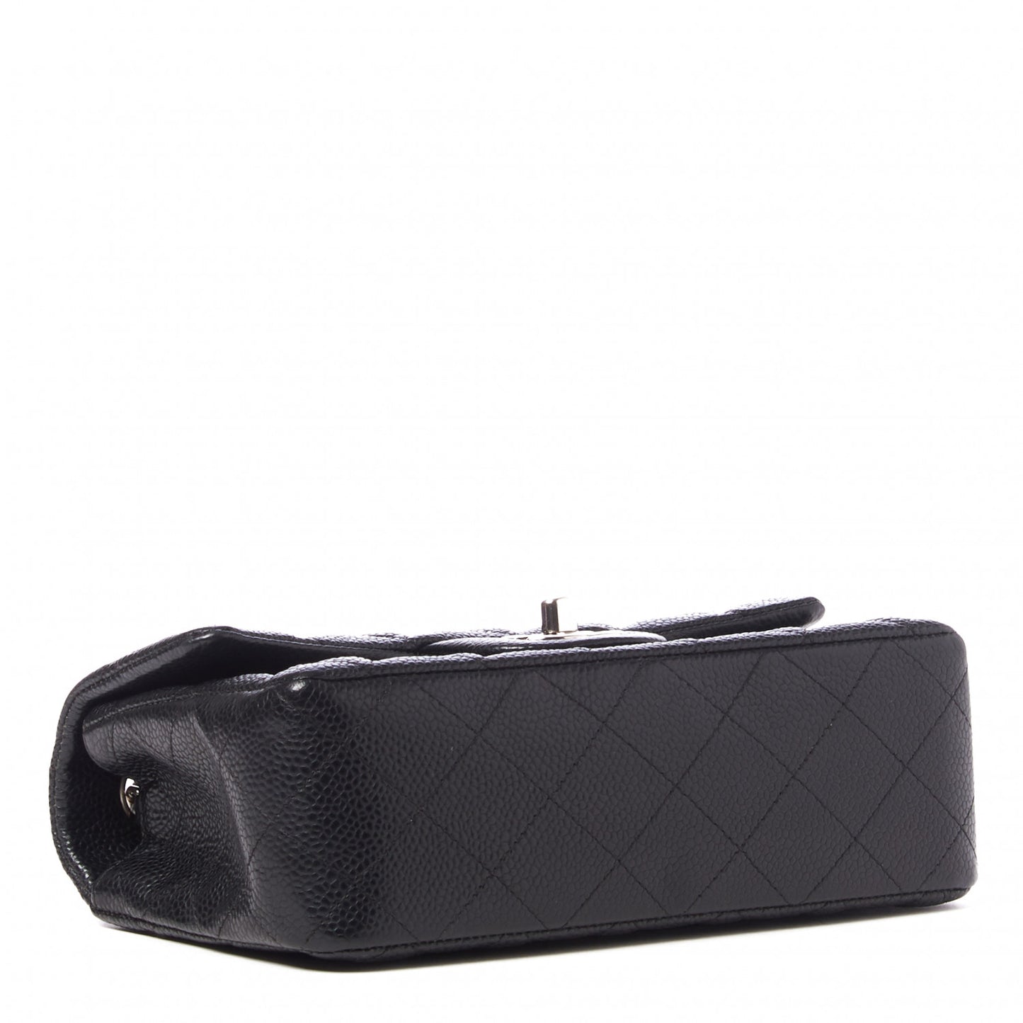 Caviar Quilted Mini Rectangular Flap Black