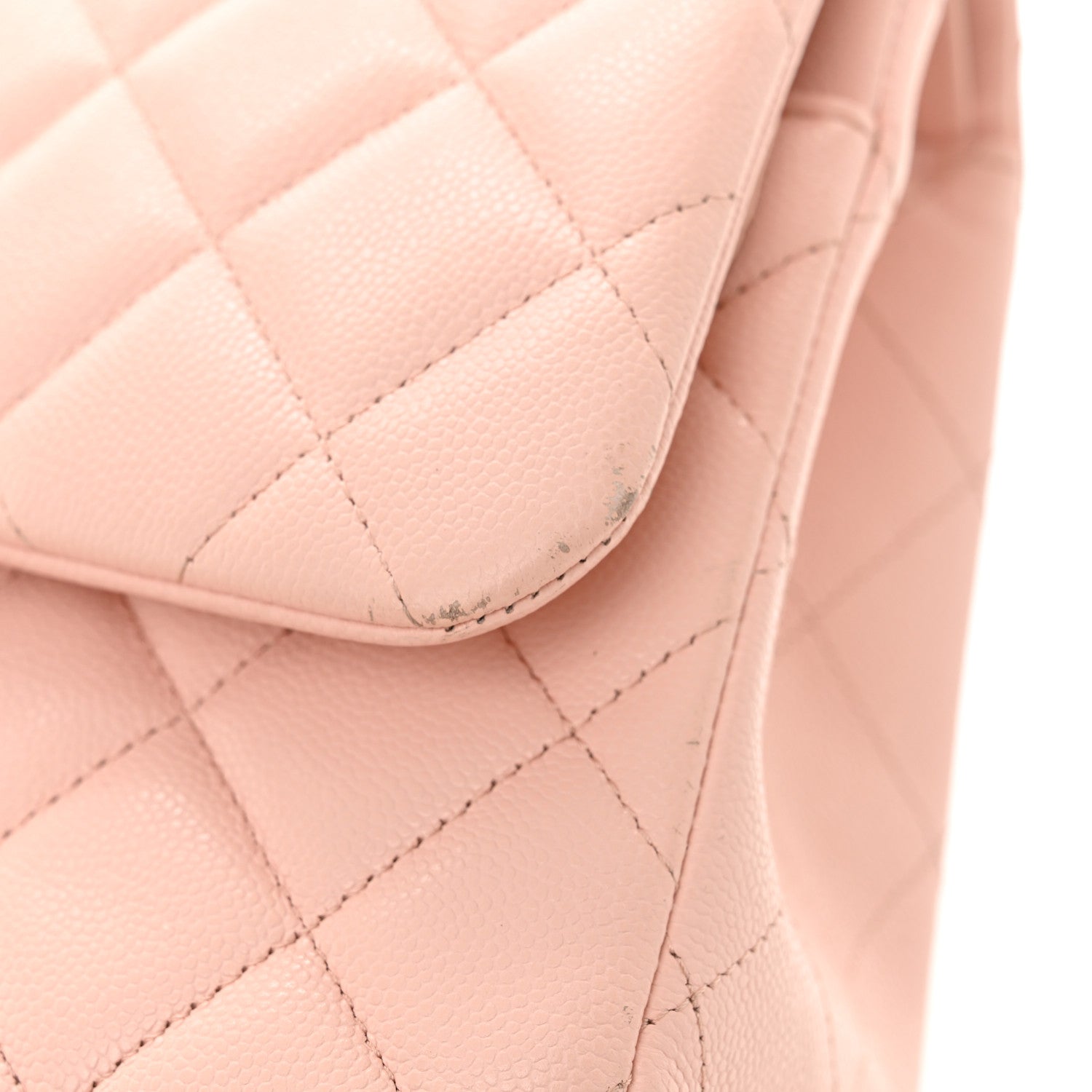 Chanel Caviar Quilted Jumbo Double Flap Light Pink 14 of 15