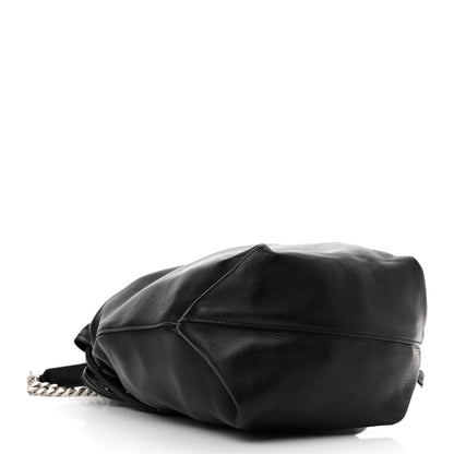 Saint Laurent Lambskin Teddy Drawstring Bag Black 5 of 10