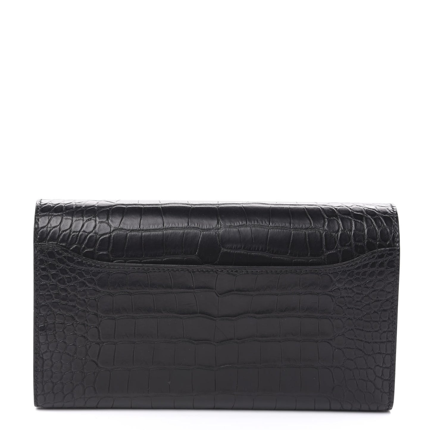 Matte Alligator Constance Wallet Black