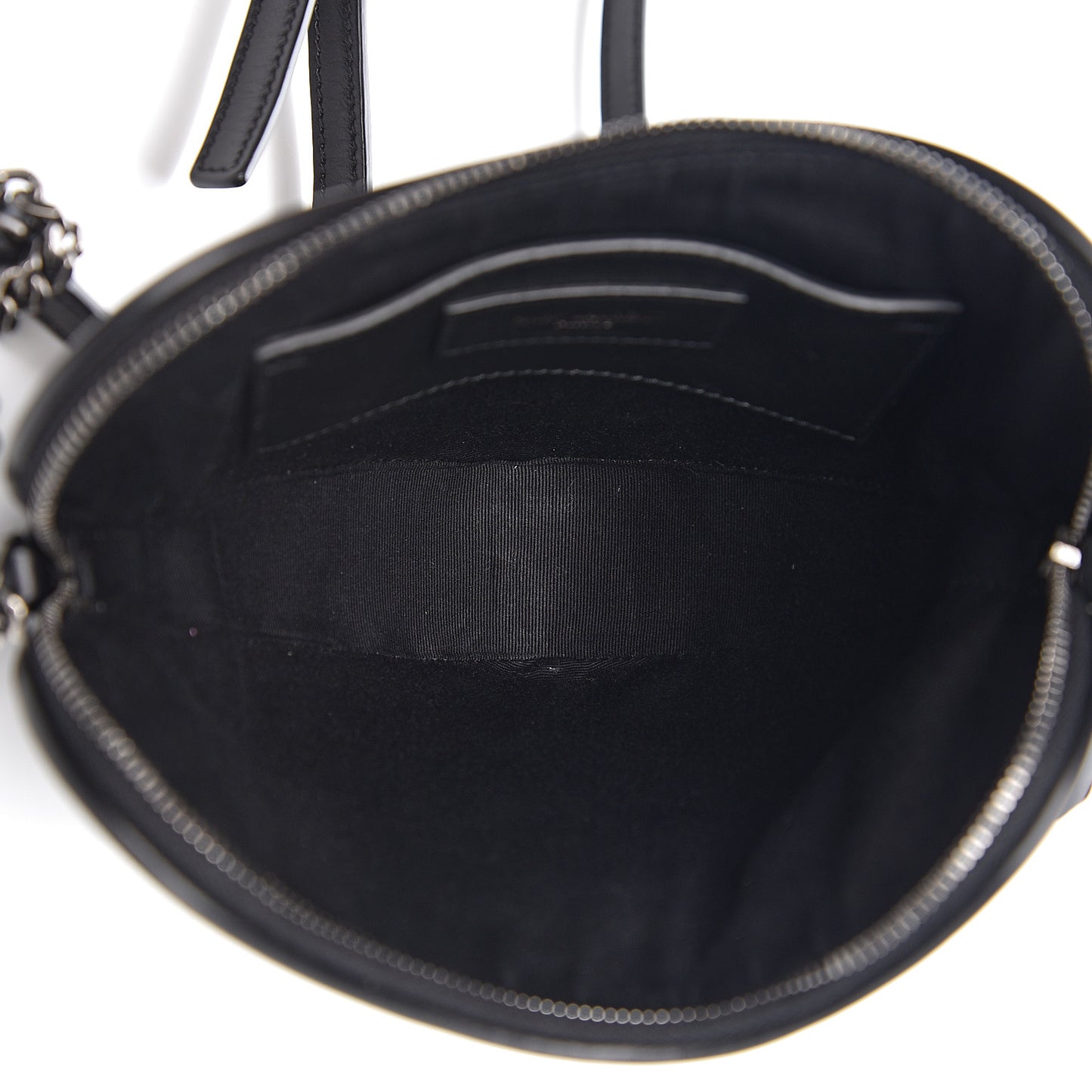 Calfskin Heart Monogram Crossbody Black