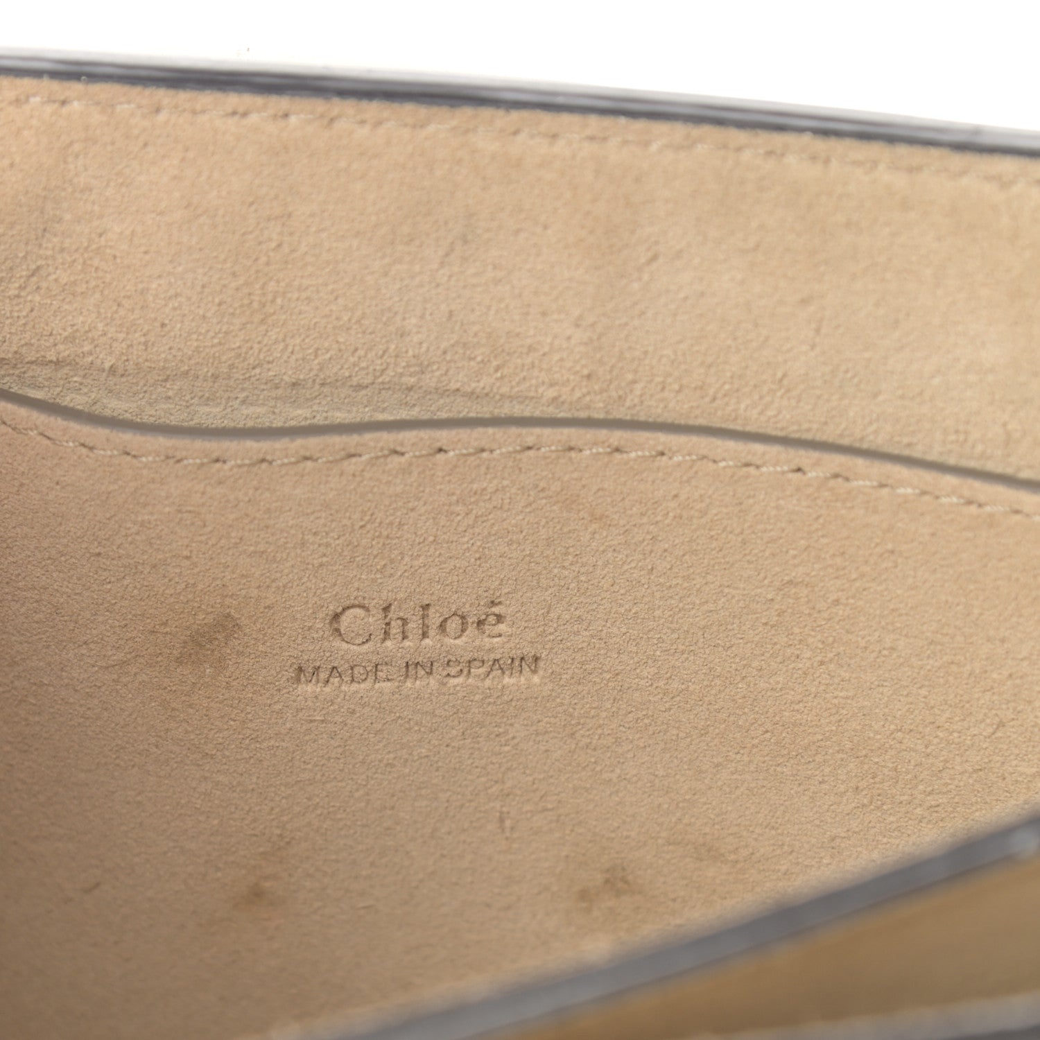Chloe Suede Calfskin Small Faye Shoulder Bag Motty Grey 5 of 16