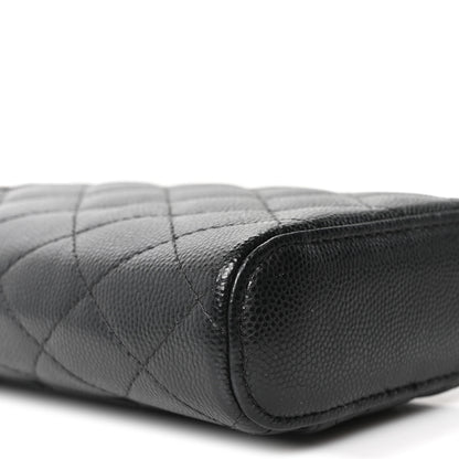 Chanel Caviar Quilted Phone Holder With Chain Black 9 of 10