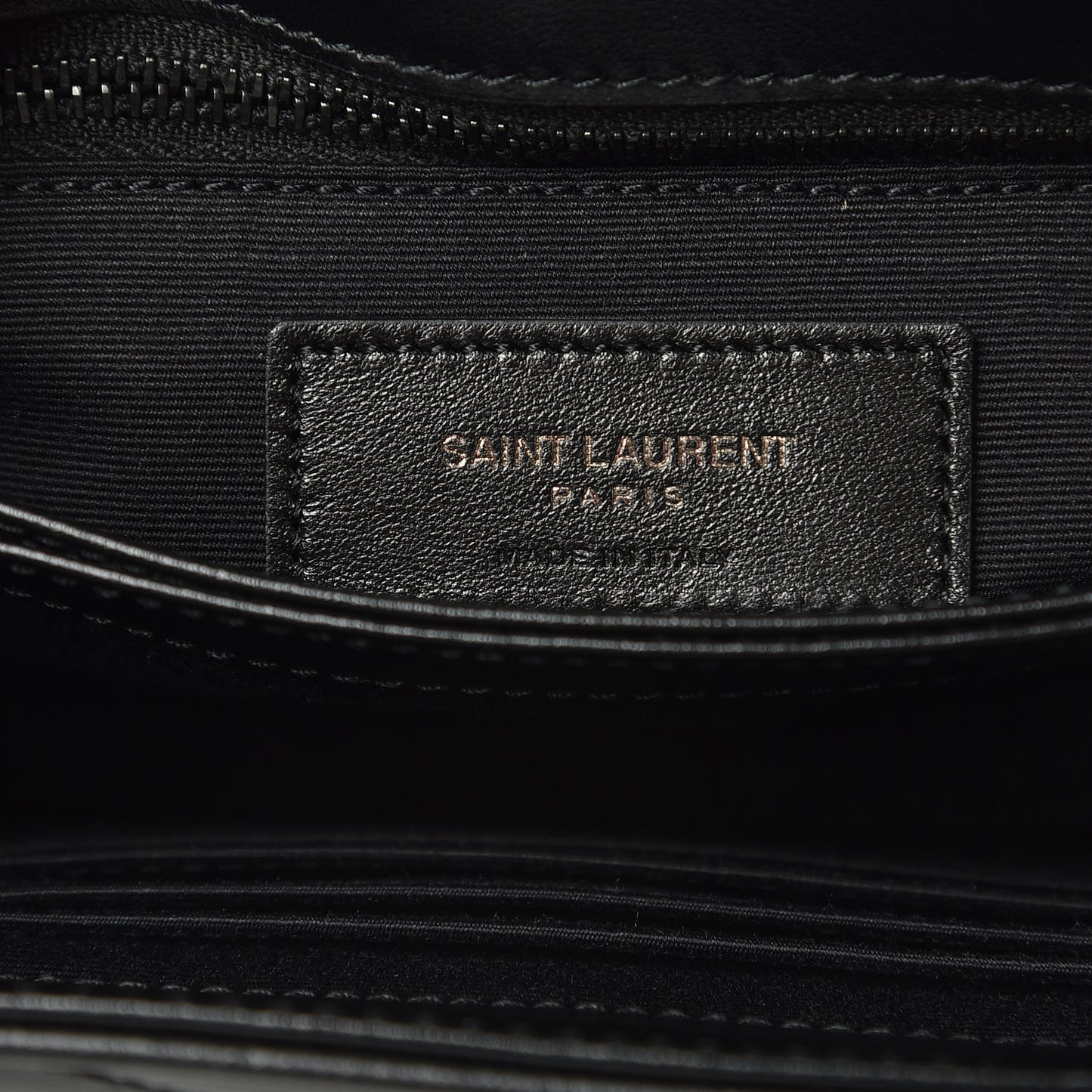 Calfskin Y Quilted Monogram Toy Loulou Crossbody Bag Black