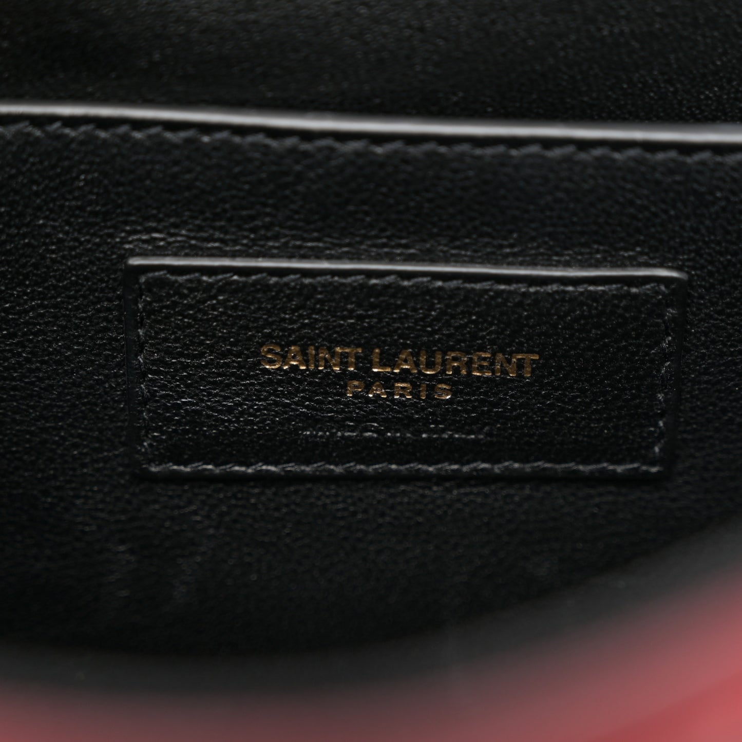 Lambskin Matelasse Monogram Large Vicky Chain Bag Rouge Eros