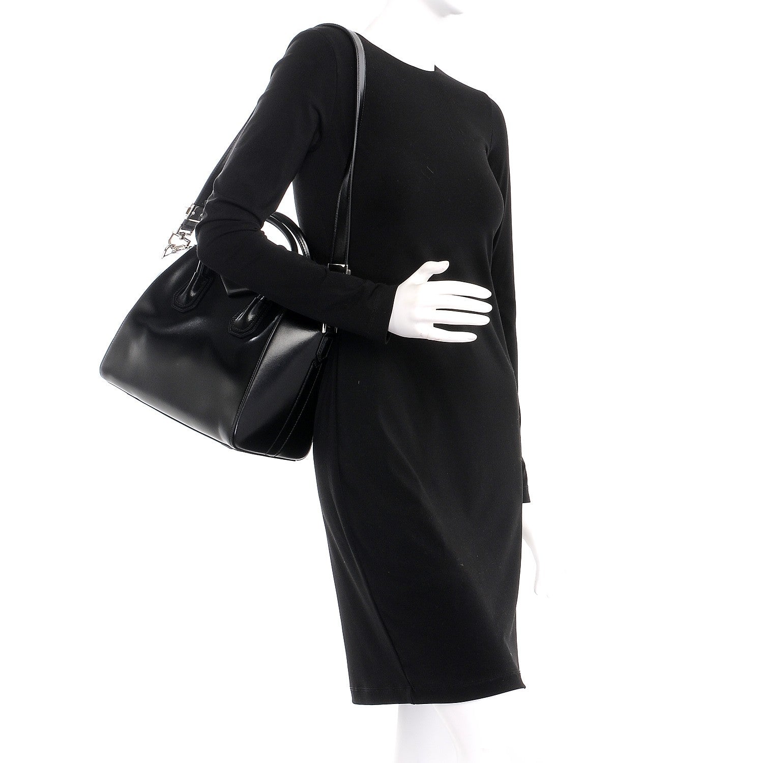 Givenchy Shiny Lord Calfskin Small Antigona Black 2 of 7