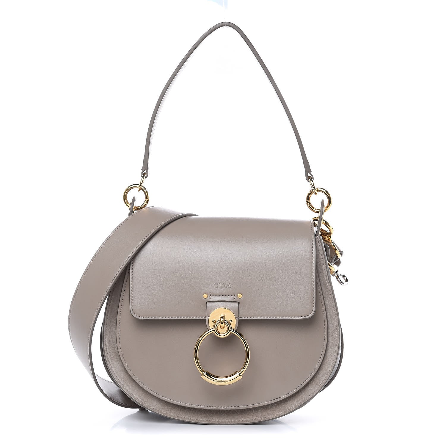 Chloe Calfskin Large Tess Bag Motty Grey 1 of 9