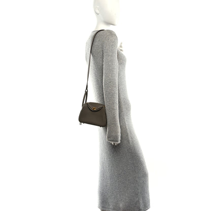 Hermes Taurillon Clemence Mini Lindy 20 Etoupe 2 of 11