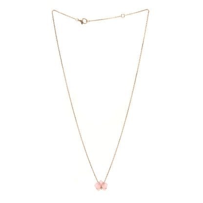 Cartier 18K Pink Gold Rose Quartz Diamond Caresse D'Orchidees Par Cartier Pendant Necklace 3 of 5