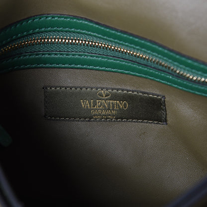 Valentino Garavani Nappa Canvas Camouflage Rockstud Wristlet Clutch Multicolor 5 of 9