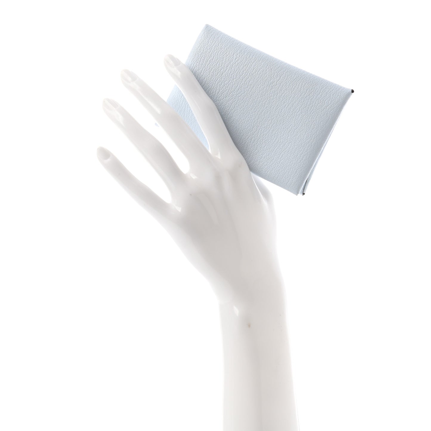 Chevre Mysore Verso Calvi Duo Card Case Bleu Brume Menthe