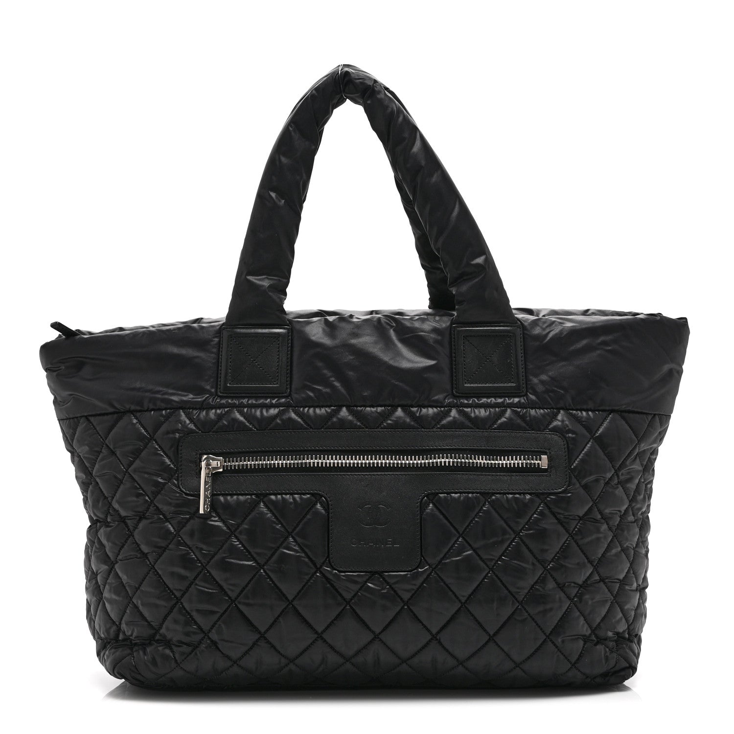 Chanel Nylon Quilted Large Coco Cocoon Tote Black 1 of 10