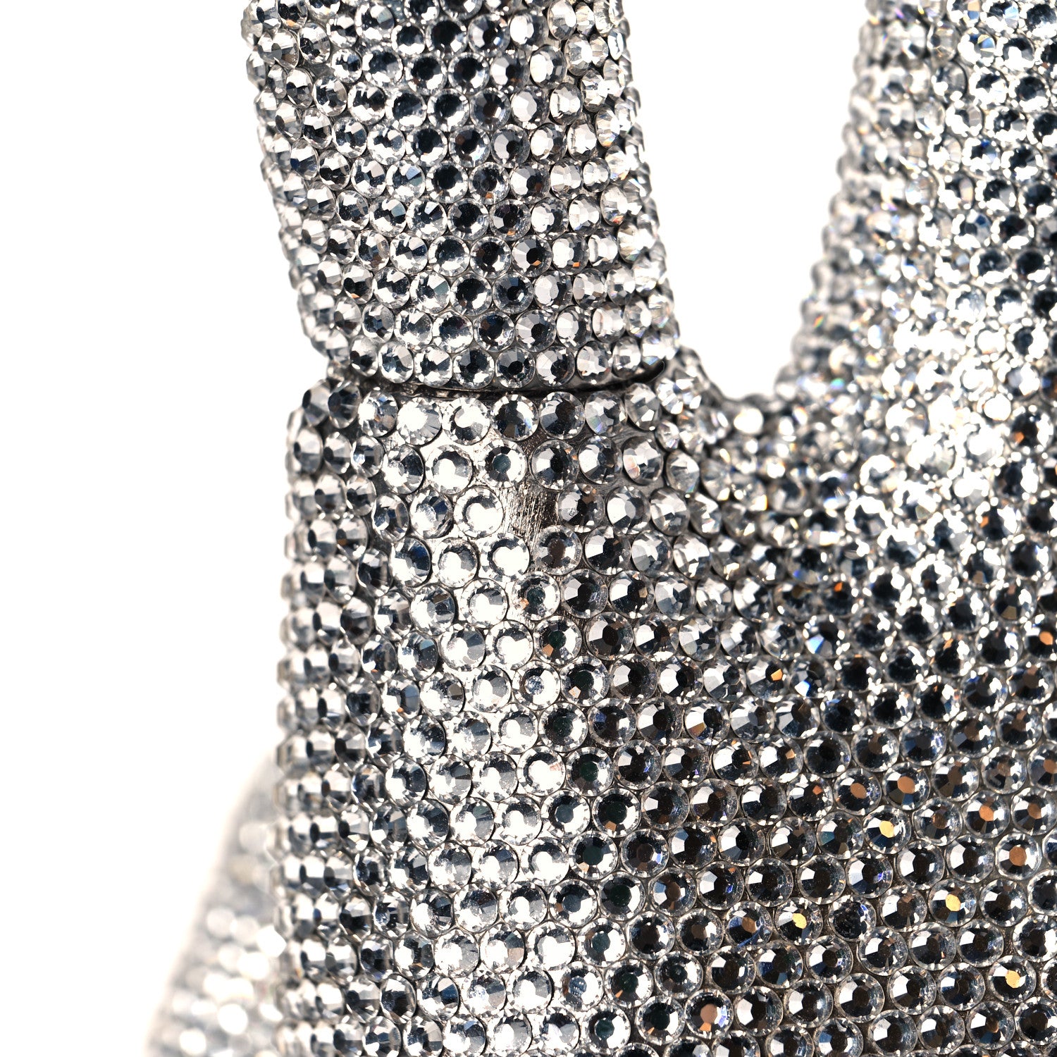 Judith Leiber Swarovski Crystal War And Peace Minaudiere Clutch Silver 16 of 16