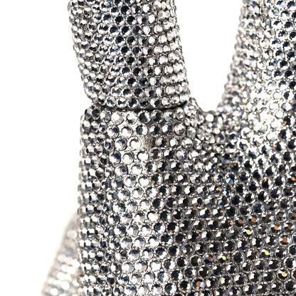 Judith Leiber Swarovski Crystal War And Peace Minaudiere Clutch Silver 16 of 16