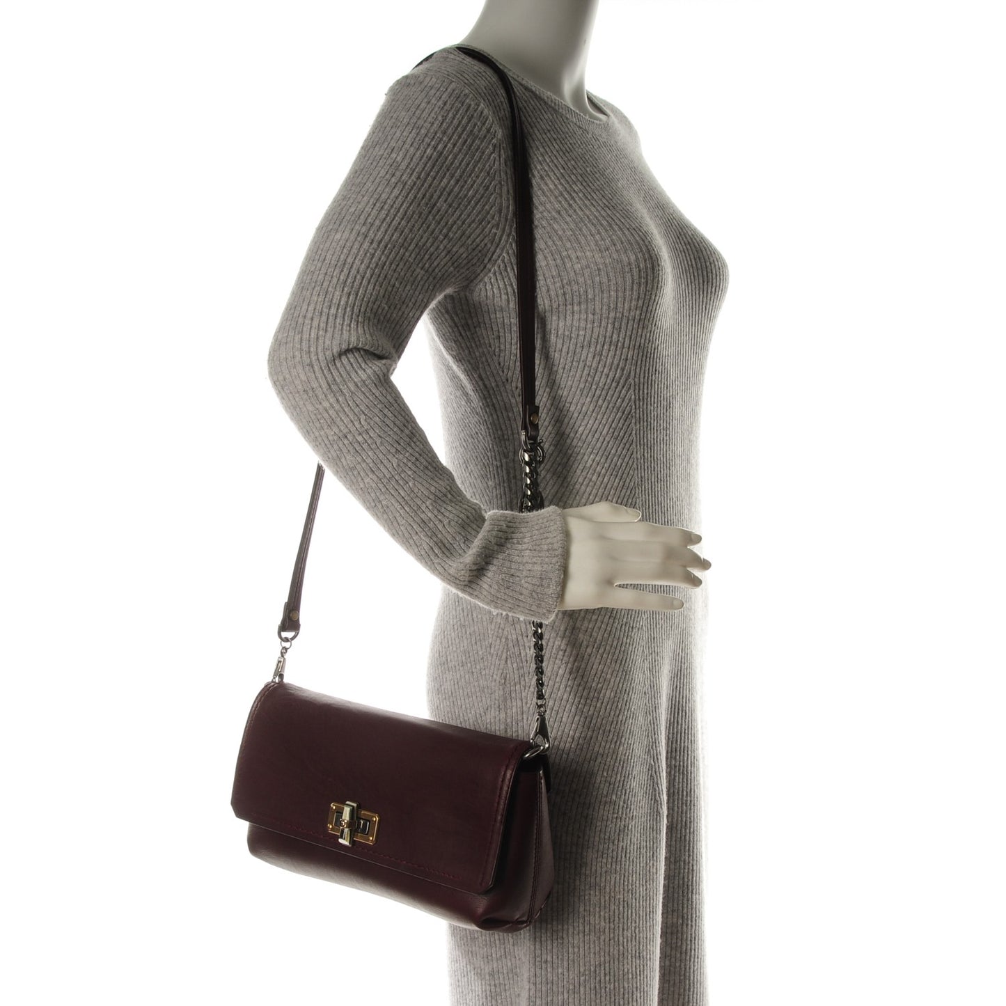 Calfksin Large Happy Cross Body Plum