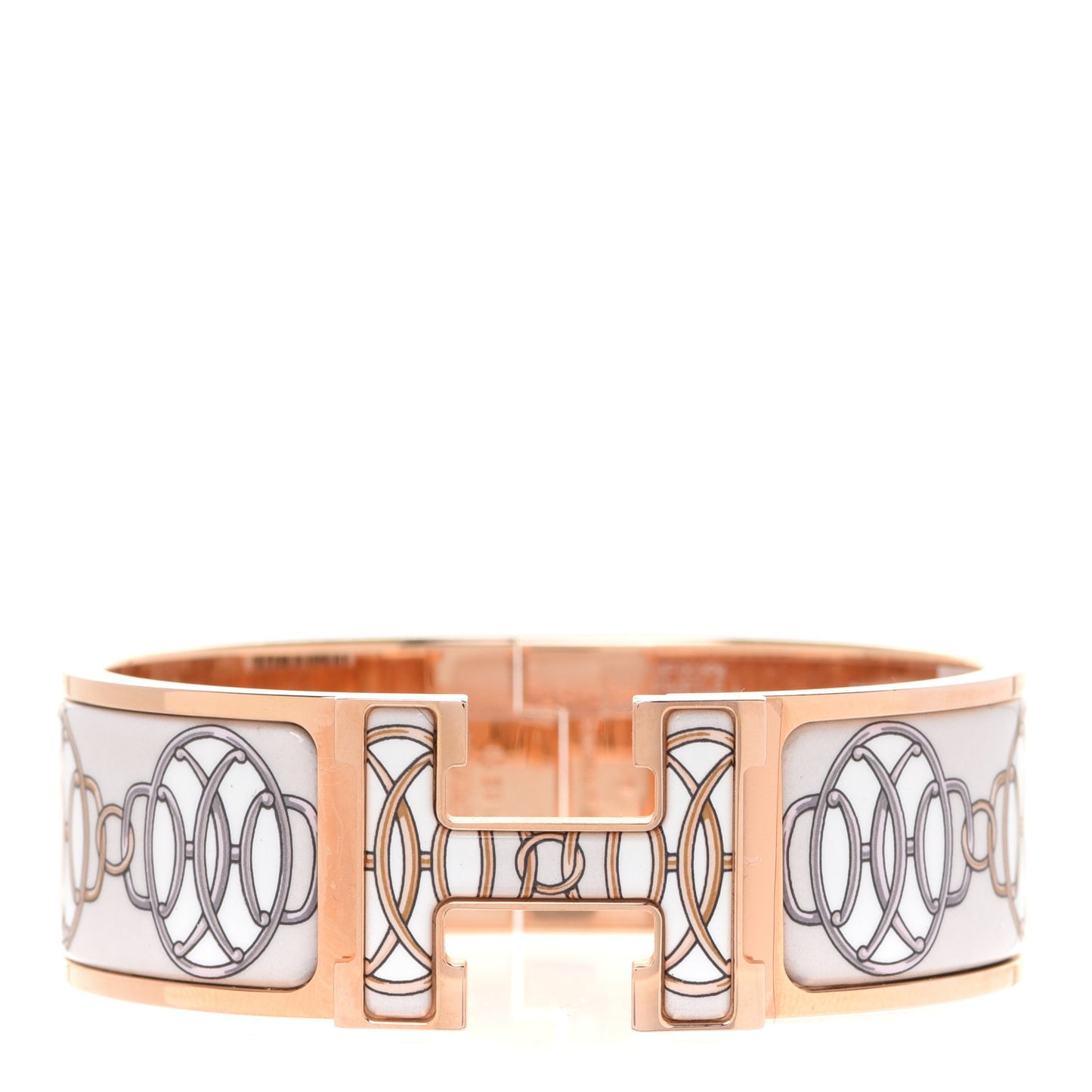 Enamel Wide Lift Profile Clic Clac H Bracelet PM Sable