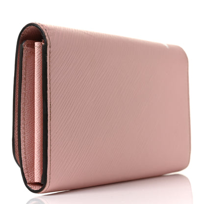 Louis Vuitton Epi Blooming Flowers Twist Wallet Rose Ballerine 3 of 9