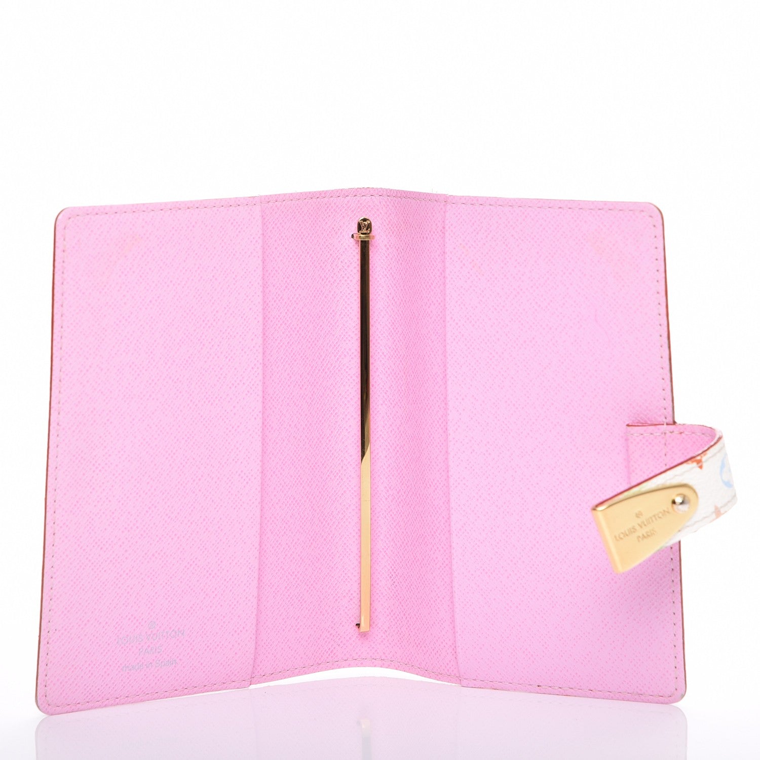 Louis Vuitton Monogram Multicolor Partenaire Agenda Cover PM White Litchi 5 of 8