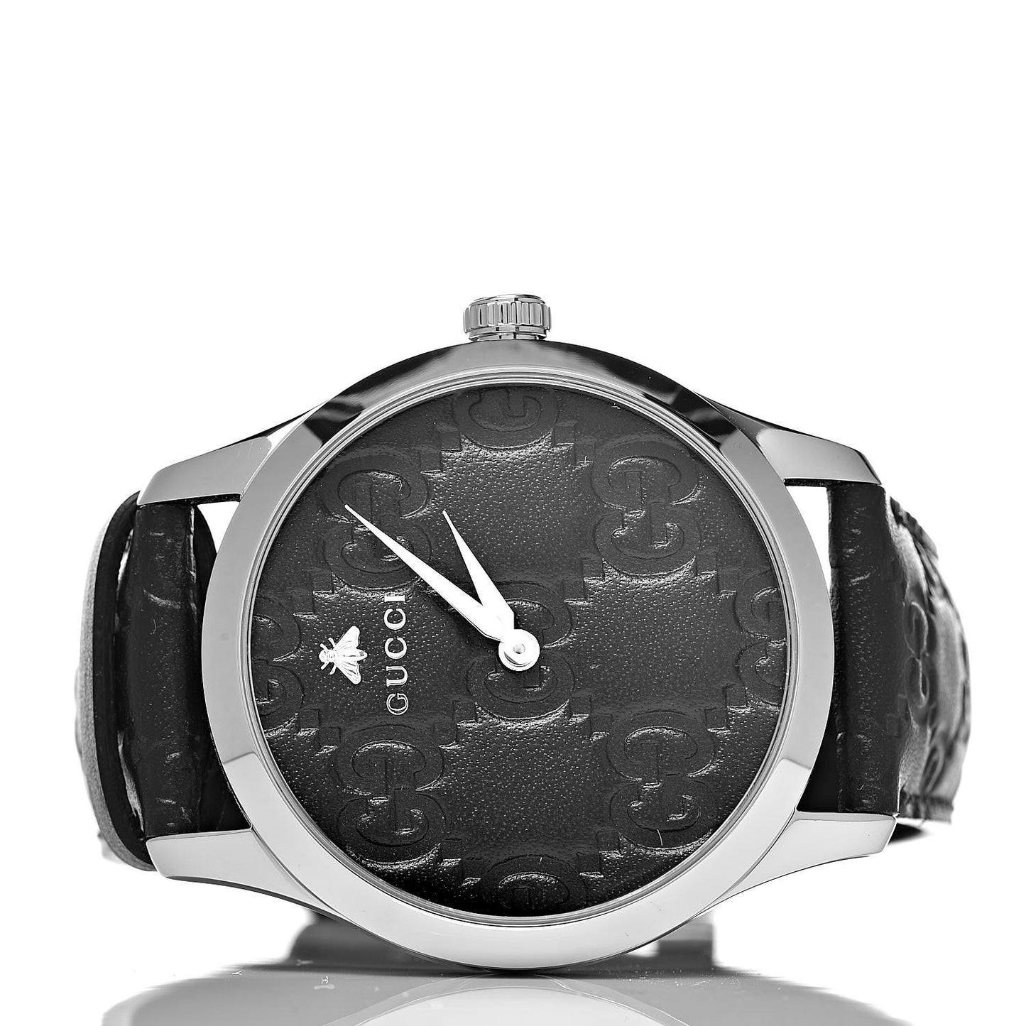 Stainless Steel Calfskin 38mm G-Timeless Quartz Watch Black