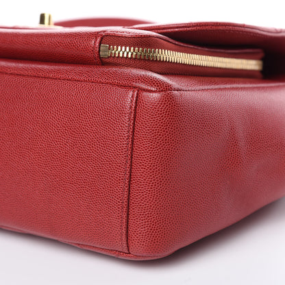Chanel Caviar Quilted Large Business Affinity Flap Red 9 of 21