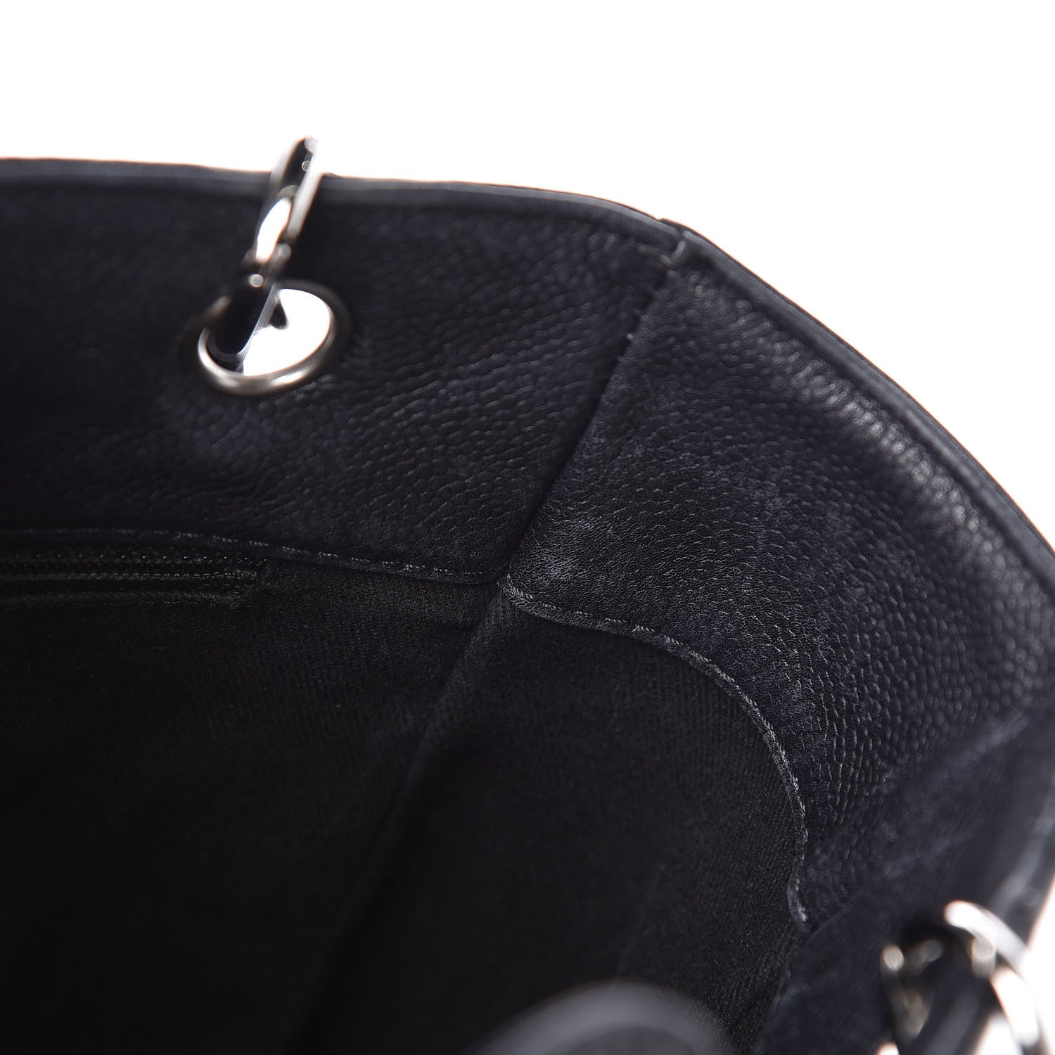Chanel Caviar Quilted Petit Shopping Tote PST Black 9 of 22