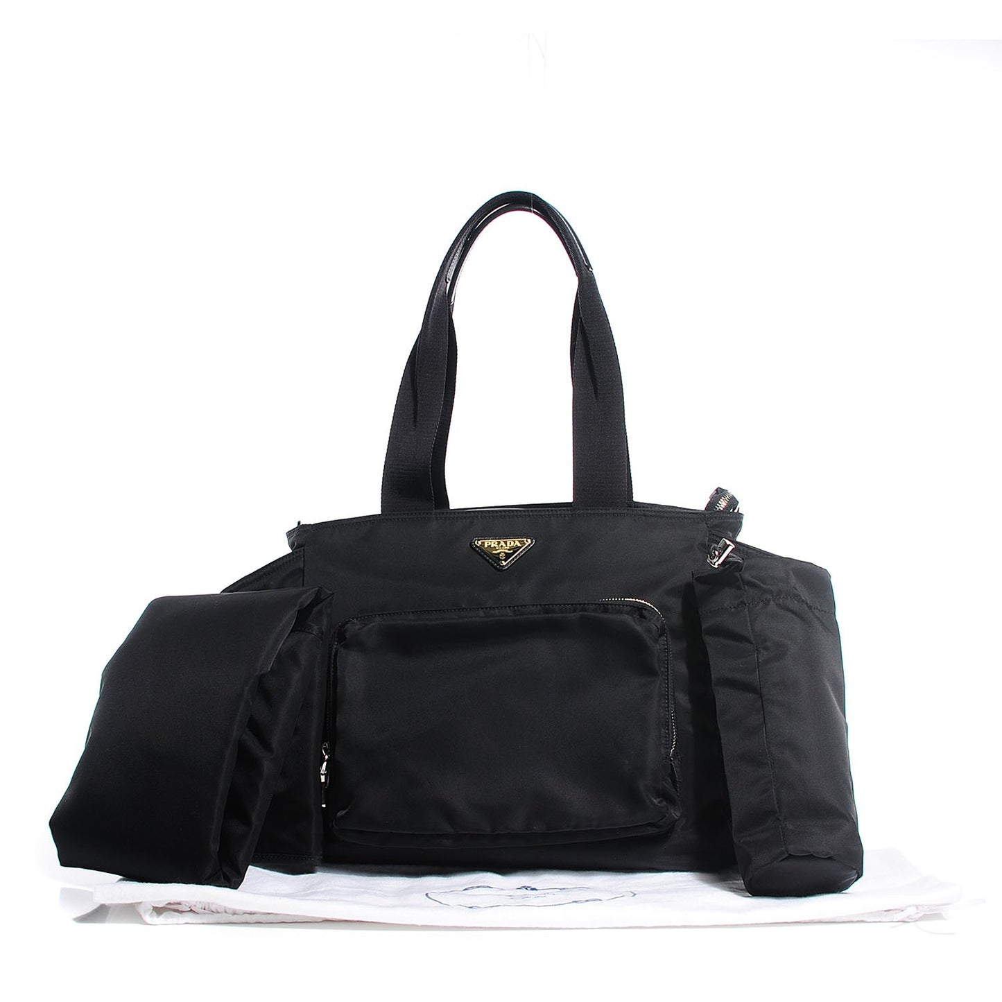 Nylon Vela Baby Bag Black