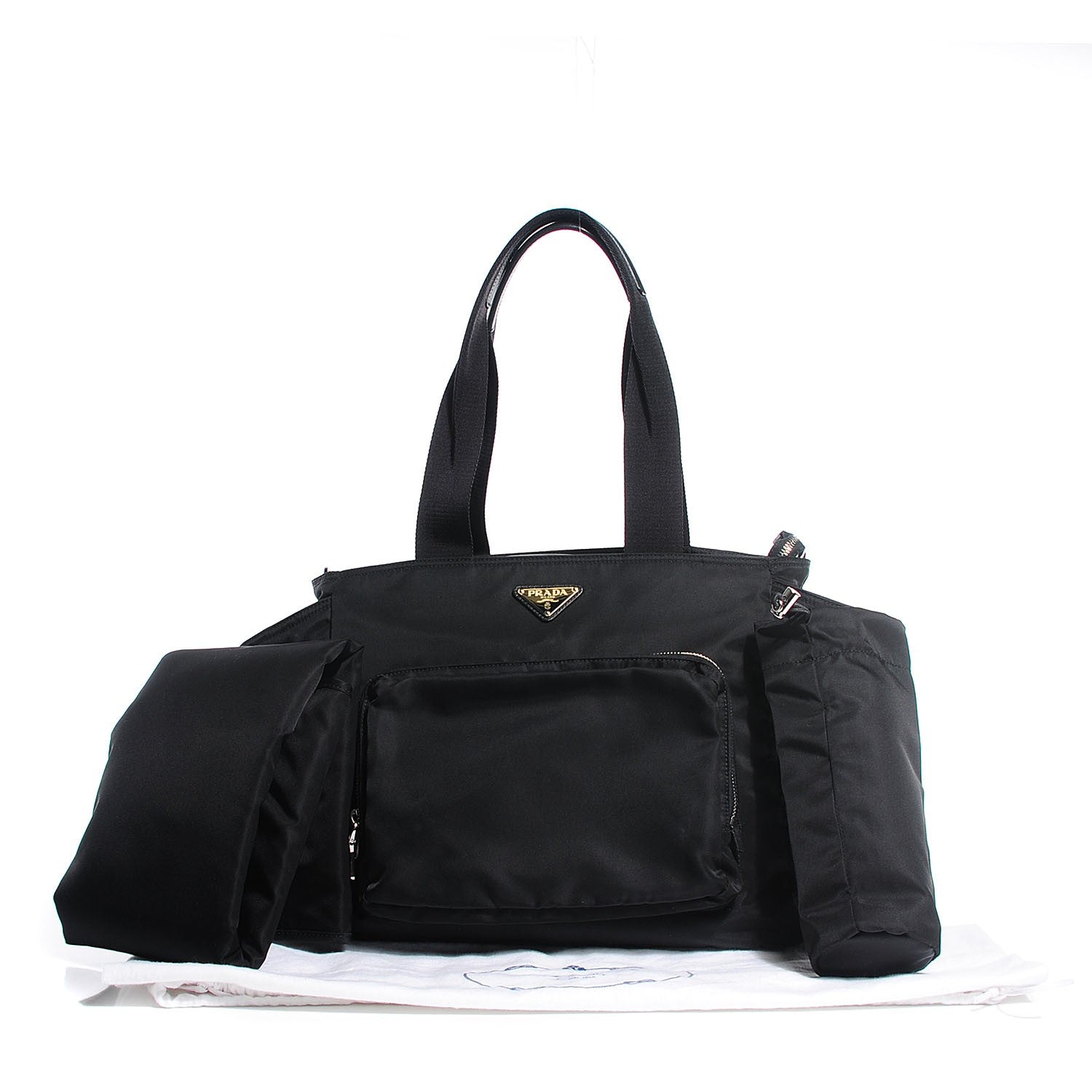 Prada Nylon Vela Baby Bag Black 5 of 11