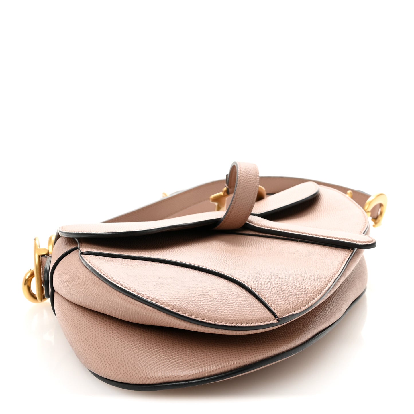 Grained Calfskin Saddle Bag With Strap Fard