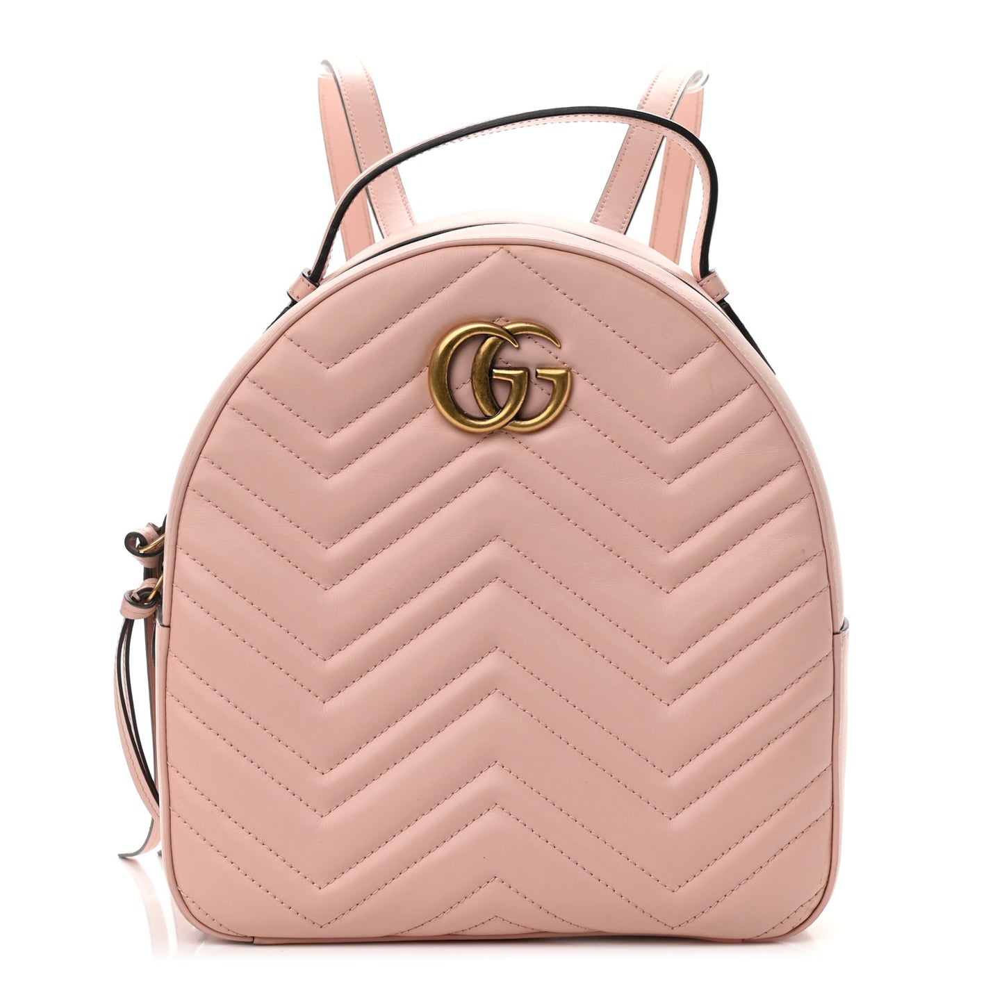 Calfskin Matelasse GG Marmont Dome Backpack Perfect Pink