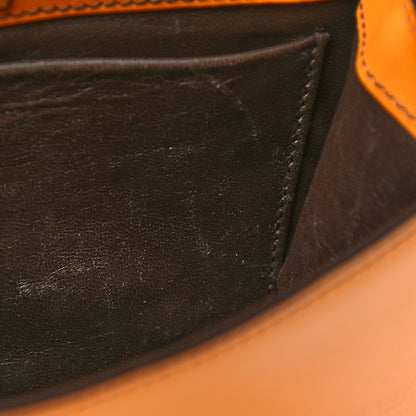 Prada City Calf Pionniere Saddle Bag Ocra Cocco 9 of 24