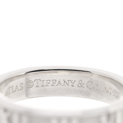 Tiffany Sterling Silver Narrow Atlas Ring 50 5.25 4 of 4