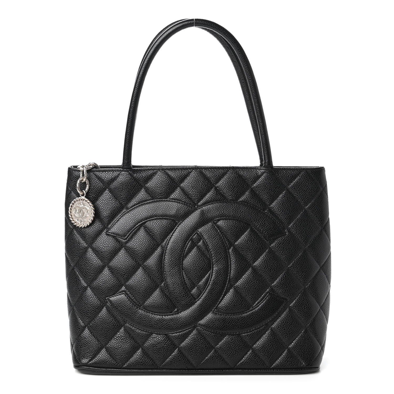 Chanel Caviar Quilted Medallion Tote Black 1 of 10