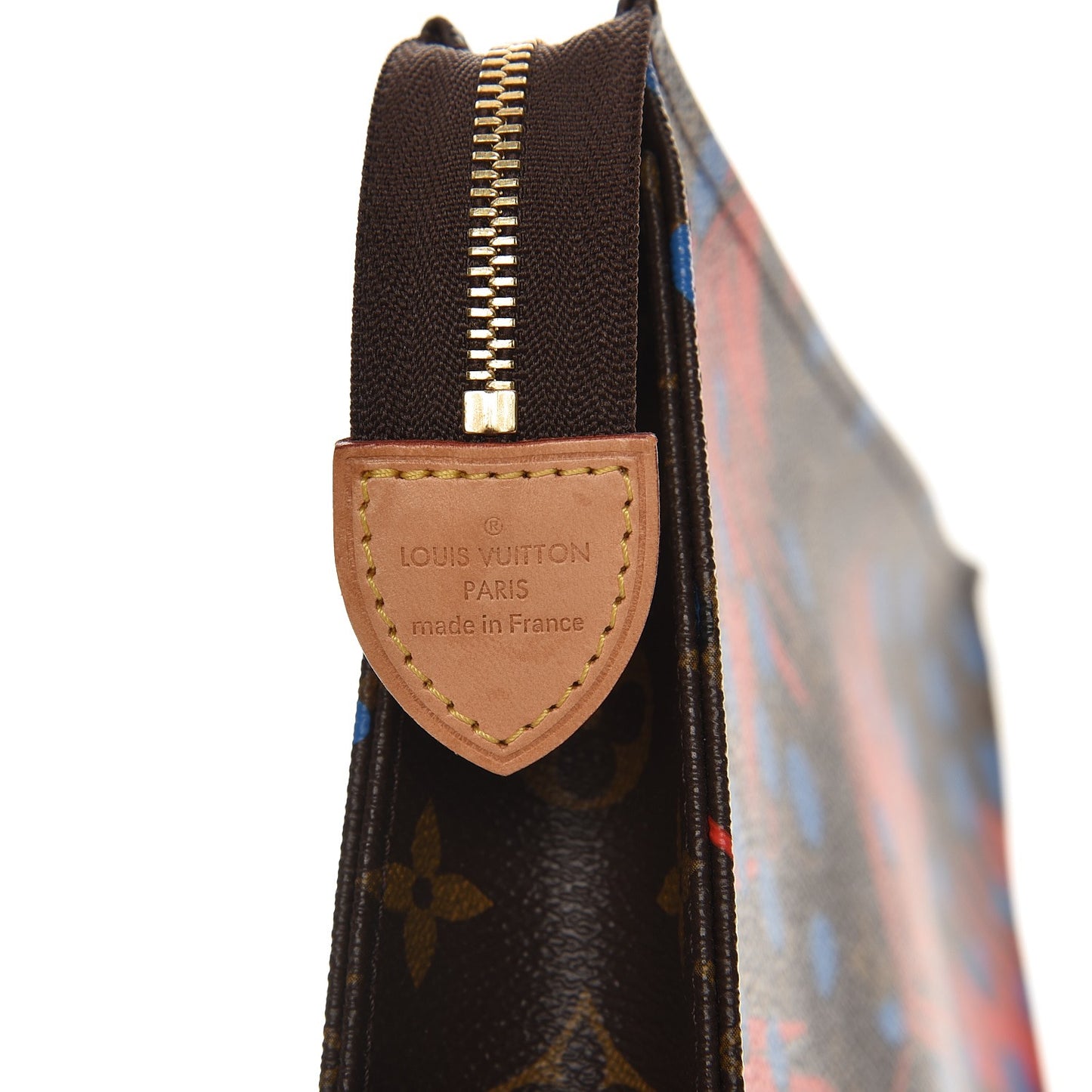 Monogram Jungle Dots Toiletry Pouch 26 Coquelicot Denim