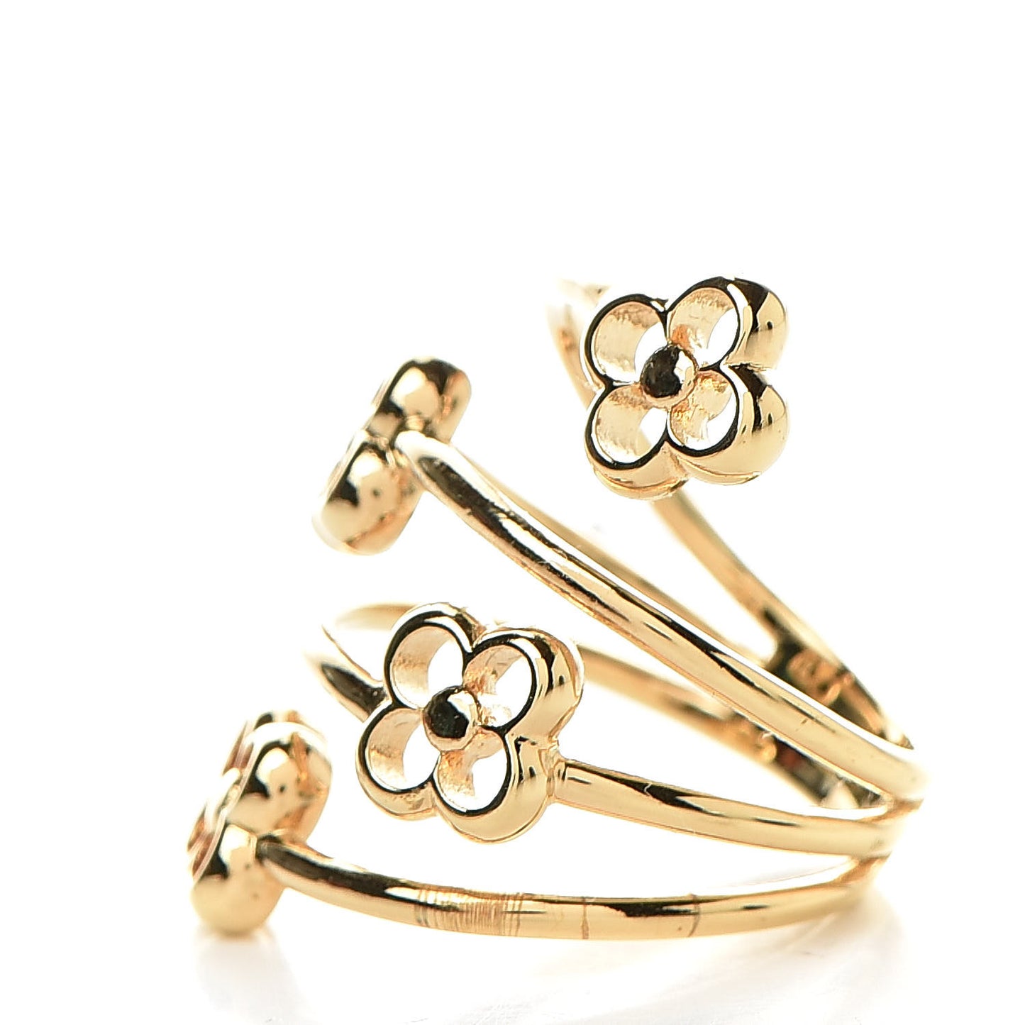 Flower Full Ring L Gold