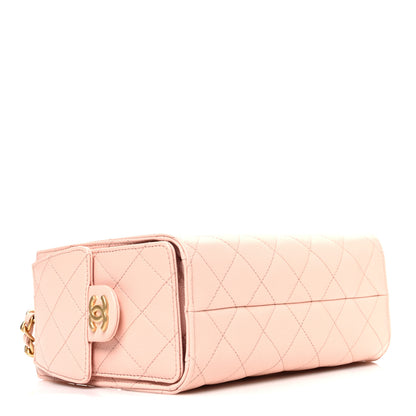 Chanel Caviar Quilted Mini Chanel 25 Handbag Light Pink 4 of 11