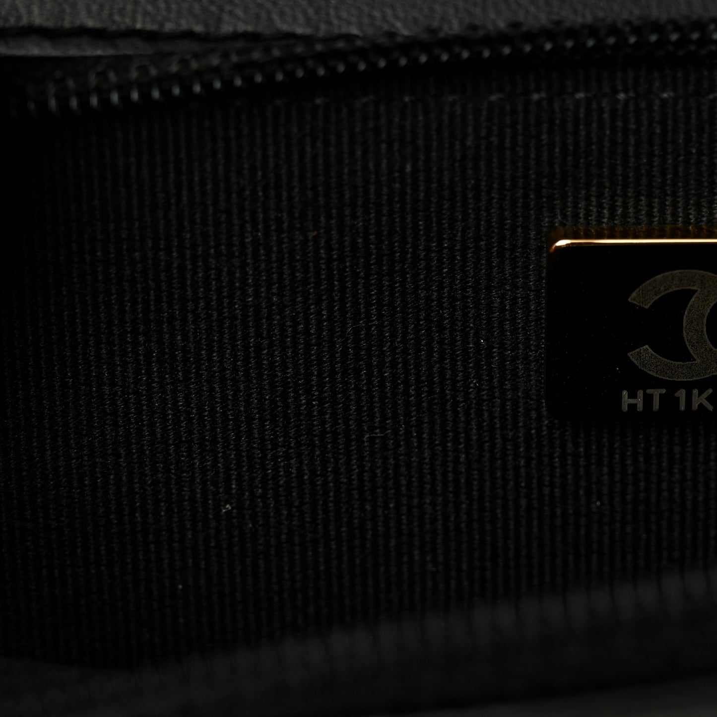 Lambskin Quilted Trendy CC Wallet On Chain WOC Black