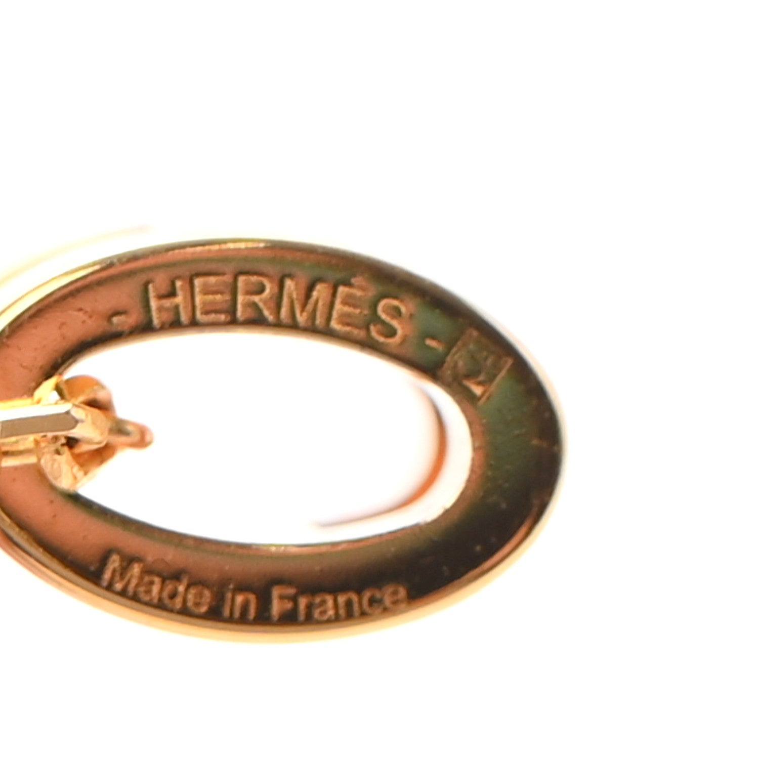 Hermes Lacquered Gold Mini Pop H Pendant Necklace Black 5 of 5