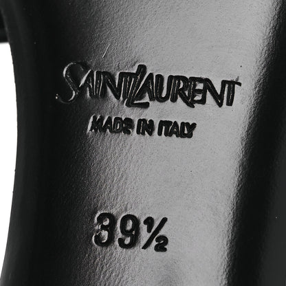 Saint Laurent Crepe Satin Crystal Opyum Mules 39.5 Black 8 of 12