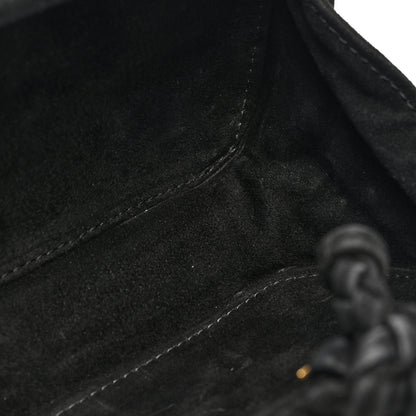 Bottega Veneta Velvet Intreccio Knot Clutch Black 7 of 9