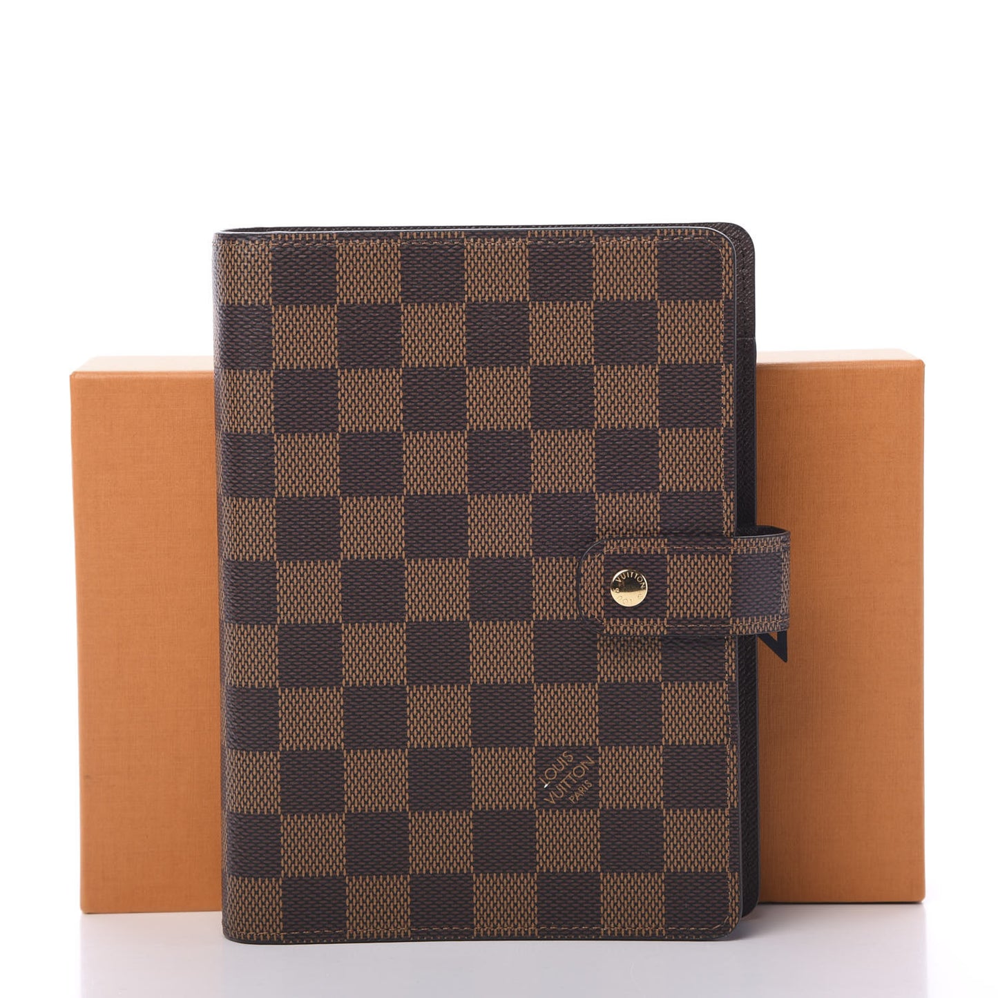Damier Ebene Medium Ring Agenda Cover