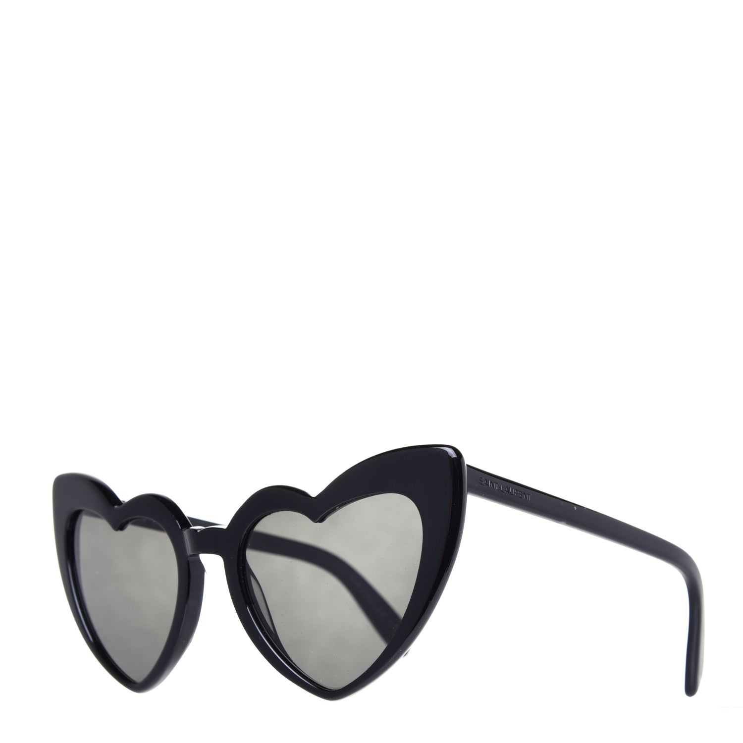 Saint Laurent Acetate Heart Frame Loulou SL181 Sunglasses Black 1 of 8