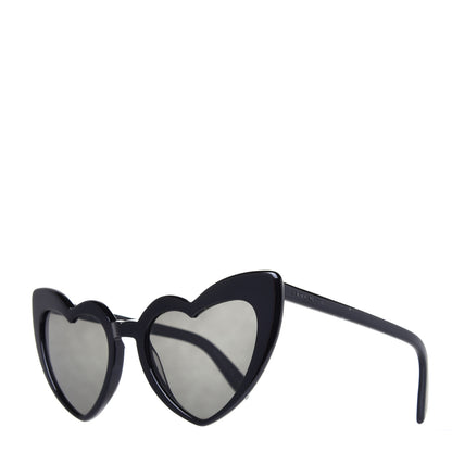 Saint Laurent Acetate Heart Frame Loulou SL181 Sunglasses Black 1 of 8
