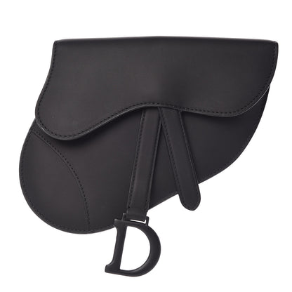 Christian Dior Ultra Matte Calfskin Saddle Belt Bag Black 1 of 10