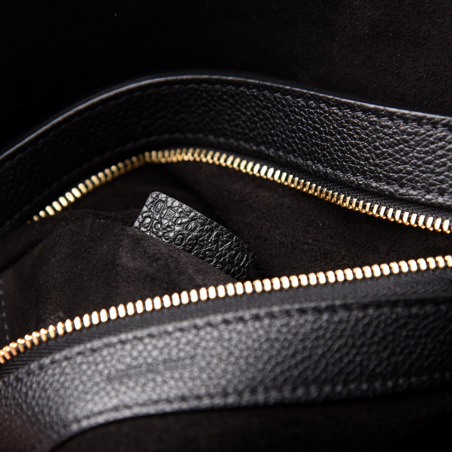 Celine Soft Grained Calfskin Medium Belt Cabas Phantom Black 7 of 11