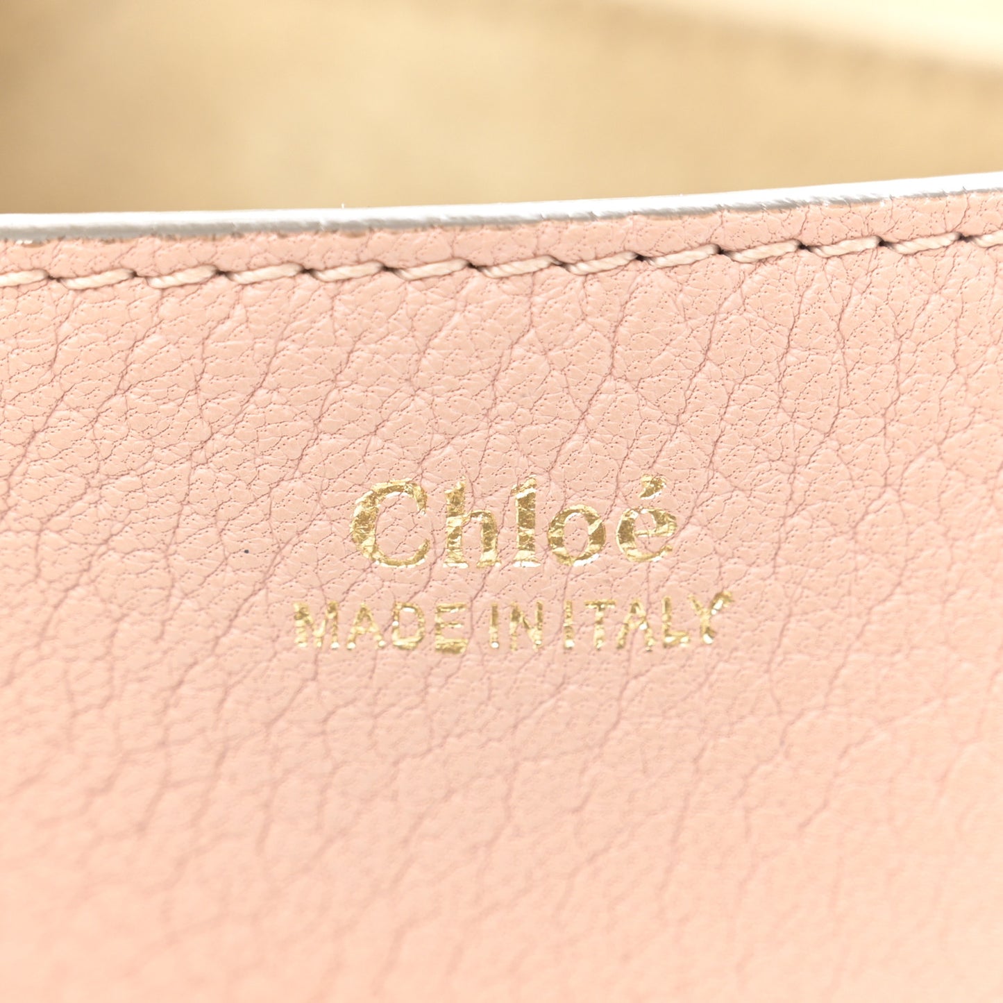 Grained Lambskin Mini Drew Shoulder Bag Cement Pink