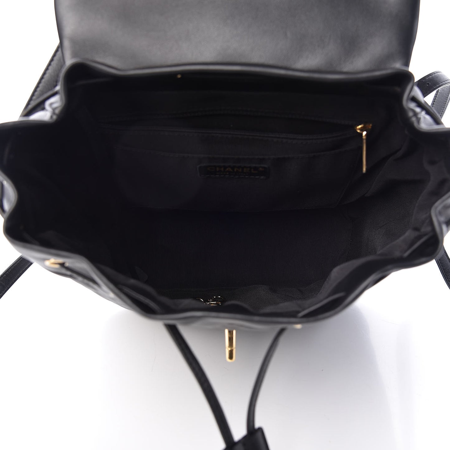 Calfskin Quilted Large Urban Spirit Backpack Black